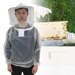 Beekeeping White Protective Jacket with Veil and Hat