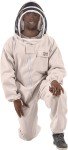 Natural Cotton Beekeeper Suit with Fencing Veil