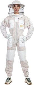 Ventilated Beekeeping Suit with Round Veil - Small