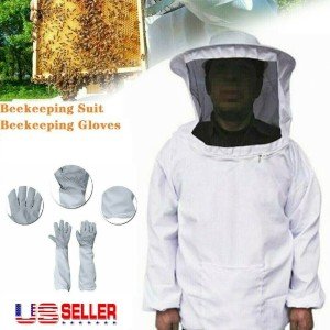 Beekeeping Jacket and Gloves Set with Veil