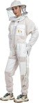 Ventilated Beekeeping Suit with Round Veil - Small