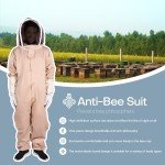 Ventilated XXL Beekeeping Suit with Gloves