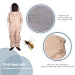 Ventilated XXL Beekeeping Suit with Gloves