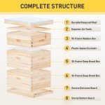 Complete Beehive Box Kit with 30 Frames