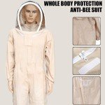 Heavy-Duty Ventilated Beekeeping Suit with Gloves