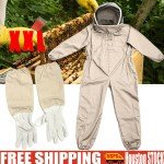XXL Cotton Full Body Beekeeping Suit with Veil