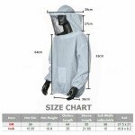 Beekeeping Protective Jacket Suit and Long Gloves Set