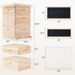 Complete Beehive Box Kit with 30 Frames