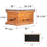 Beehive Starter Kit with 8-Frame Wax Coated Boxes