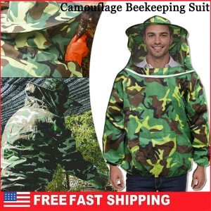 Bee Protective Jacket with Veil and Smock Hood