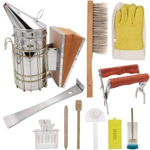 11-Piece Beekeeping Tool Kit for Hive Care
