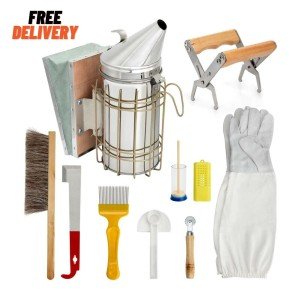 Complete Beehive Smoker Kit with 10 Tools