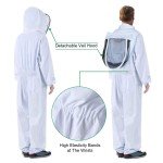 Ventilated Beekeeping Suit with Sheepskin Gloves