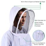 Ventilated Beekeeping Suit with Sheepskin Gloves