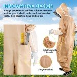 Heavy Duty Beekeeping Suit with Gloves - XXL