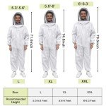 Professional Full Body Beekeeping Suit with Veil