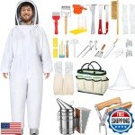 Leriton 30-Piece Beekeeping Starter Tool Kit