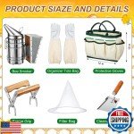 Leriton 30-Piece Beekeeping Starter Tool Kit