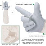 Ventilated Beekeeping Jacket with Sheepskin Gloves