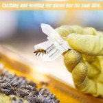 5-Pack Transparent Queen Bee Cage Catcher Clips