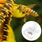 5-Pack Transparent Queen Bee Cage Catcher Clips