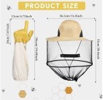 Beekeeping Hat, Veil, and Leather Gloves Set