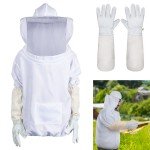 Beekeeping Protective Jacket with Gloves Set