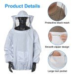 Beekeeping Protective Jacket with Gloves Set