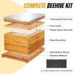 Beehive Starter Kit: Tools, Smoker, Hat & Frames
