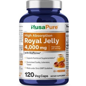 NusaPure Royal Jelly 4000mg Veggie Capsules
