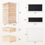 40 Frame Langstroth Beehive Kit - Deep & Medium