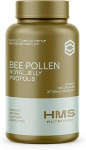 Organic Bee Pollen with Propolis & Royal Jelly Capsules
