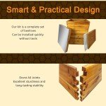 Complete Beekeeping Set: 3 Wooden Hive Boxes