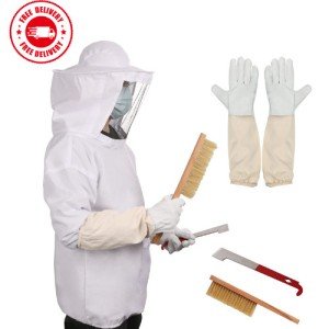 Complete Beekeeping Suit with Gloves and Tools