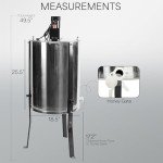 8 Frame Electric Honey Extractor - Stainless Steel