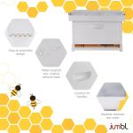 30-Piece Beekeeping Starter Set with 10-Frame Hive