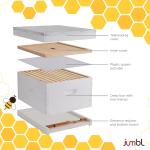 30-Piece Beekeeping Starter Set with 10-Frame Hive