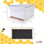 30-Piece Beekeeping Starter Set with 10-Frame Hive