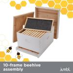 30-Piece Beekeeping Starter Set with 10-Frame Hive