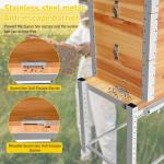 Aivituvin 10 Frame Beeswax Bee Hive Kit