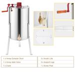 Manual Honey Extractor for 3/6 Frames with Stands