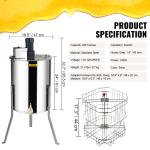 VEVOR Electric Honey Extractor for 4/8 Frames