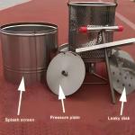 Manual Stainless Steel Honey Press Extractor Tool