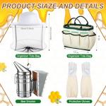 28-Piece Beekeeping Starter Kit with Smoker
