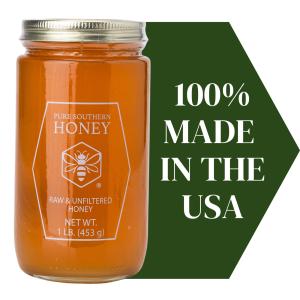 Raw Unfiltered Honey 1lb by Pure Southern Honey
