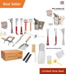 Beekeeping Tool Set: Smoker, Gloves, Queen Cage