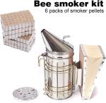 Beekeeping Tool Set: Smoker, Gloves, Queen Cage