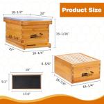 MayBee 10-Frame Beehive Starter Kit with Beekeeping Veil
