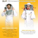 USKEEPERS Ultra Ventilated Beekeeping Suit with Gloves & Veils
