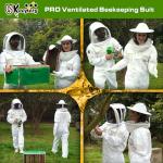 USKEEPERS Ultra Ventilated Beekeeping Suit with Gloves & Veils